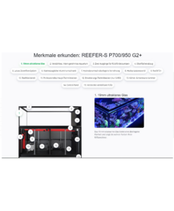 Alternative view of Red Sea REEFER Peninsula G2+ S-950 Deluxe System, Schwarz und Weiß – 3 x RL160S, Hängehalterung
