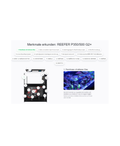 Alternative view of Red Sea Reefer MAX Peninsula 500 G2+ System, Raumteiler Schwarz und Weiß
